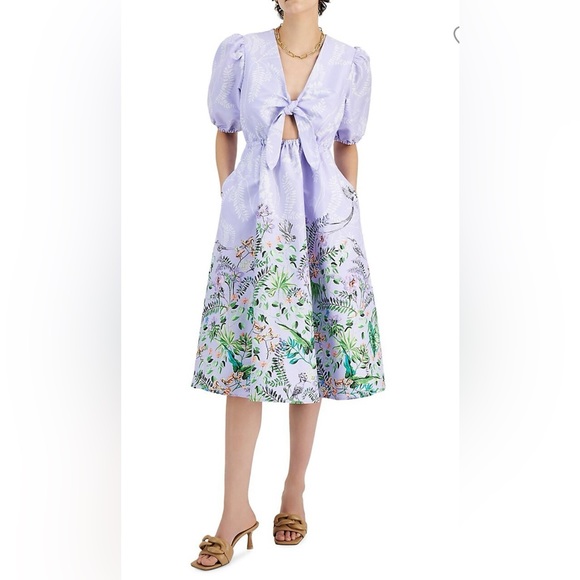 **HOST PICK** NWOT - I.N.C - Lavender Garden Party Dress - Picture 2 of 4